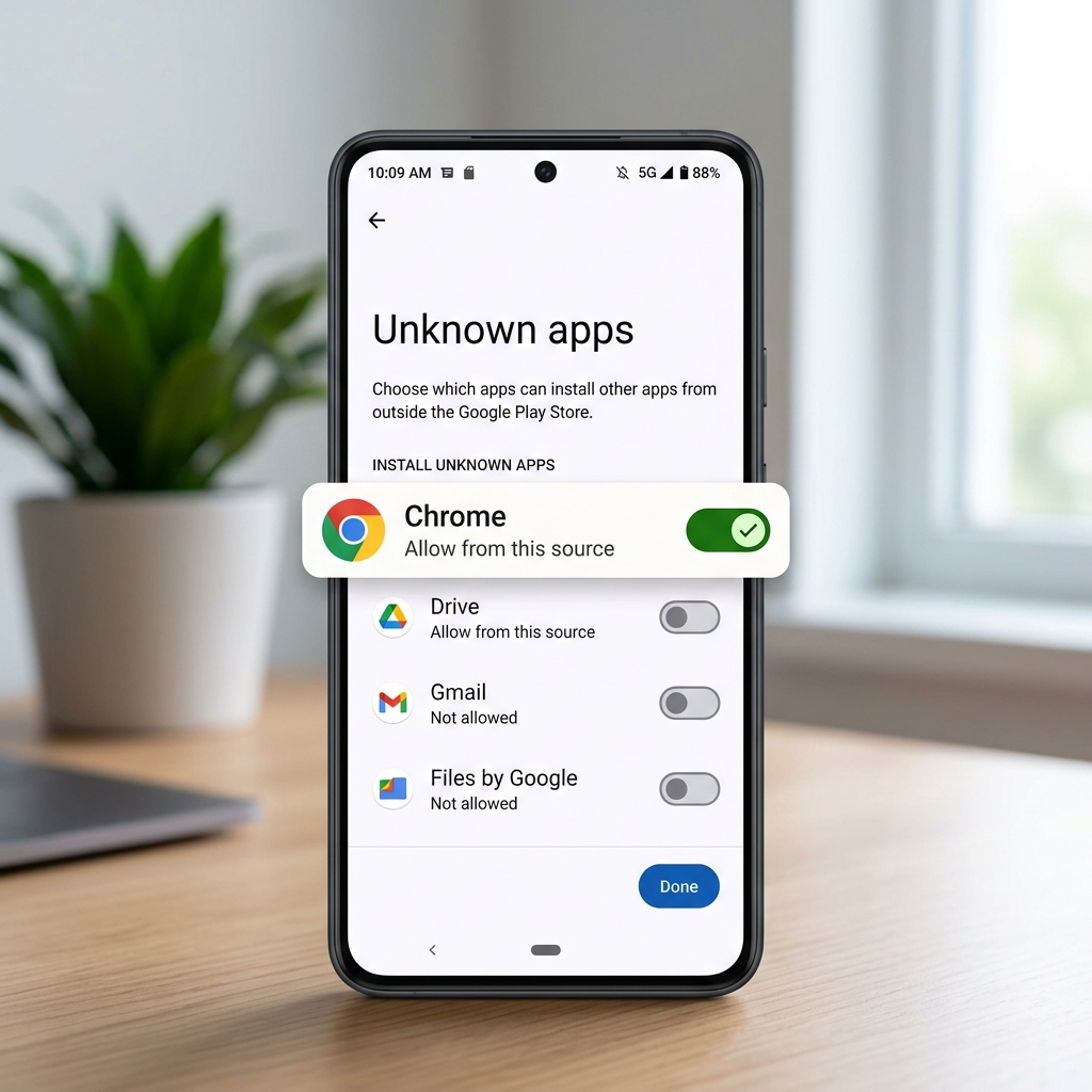 Android Security Settings Screenshot demonstrating how to enable unknown sources